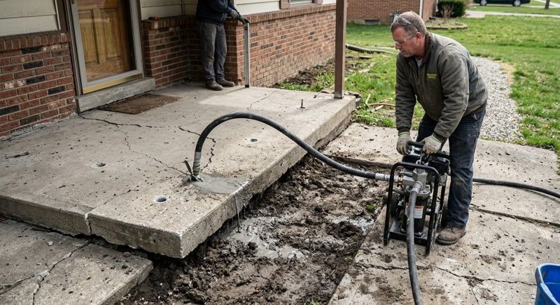 Concrete Patio Raising in Denver, CO