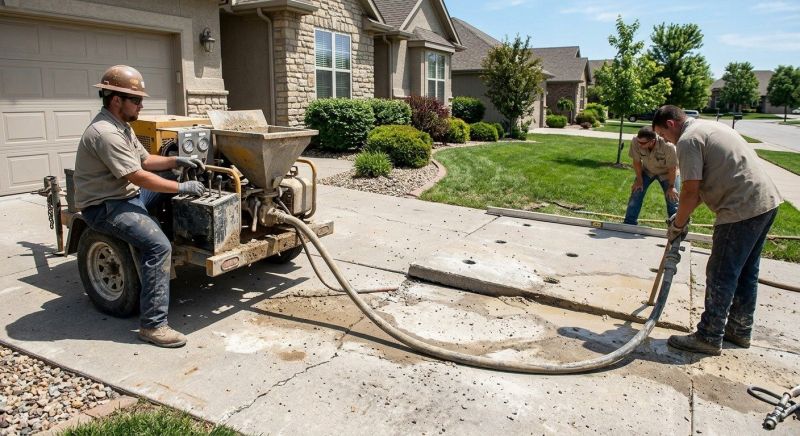 Sunken Driveway Lifting in Denver, CO
