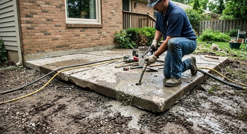 Concrete Patio Raising in Columbus, OH