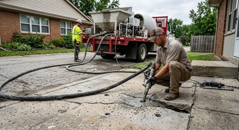 Concrete Settlement Repair in Corpus Christi, TX