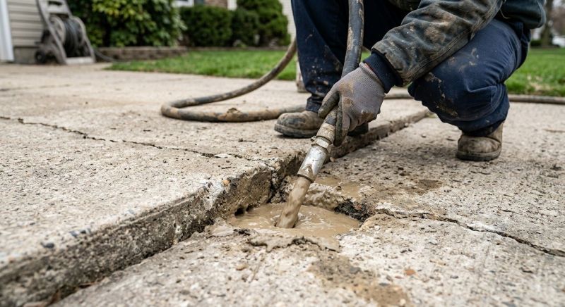 Concrete Settlement Repair in West Des Moines, IA