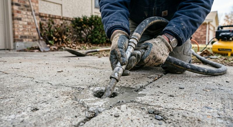 Concrete Slab Jacking in Des Moines, IA