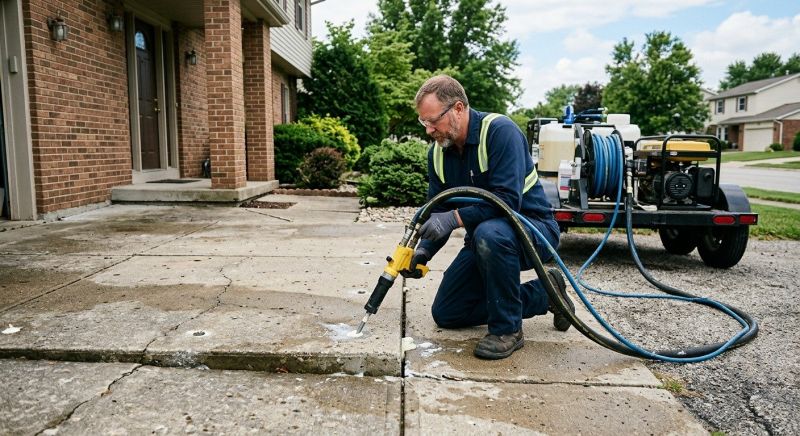 Garage Settling Repair in Des Moines, IA