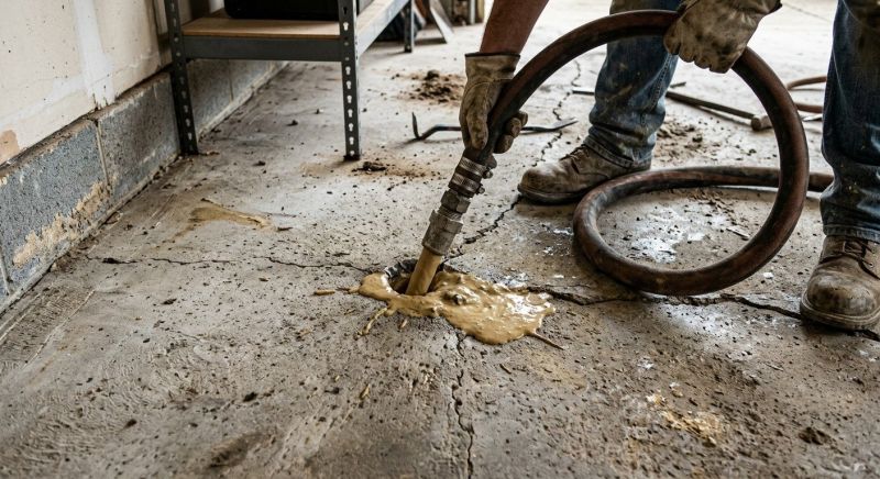 Sunken Slab Repair in West Des Moines, IA