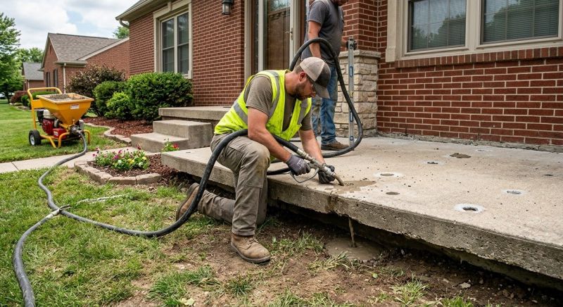 Walkway Leveling in West Des Moines, IA